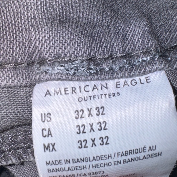 AMERICAN EAGLE MENS AIRFLEX GREY DENIEM JEANS - Picture 2 of 4